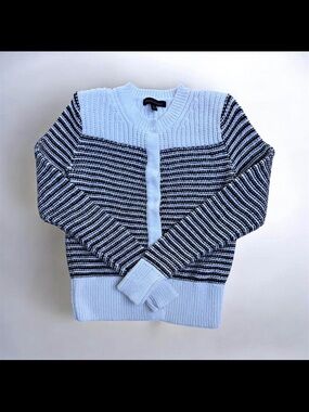 Banana Republic White Chunky Knit Sweater